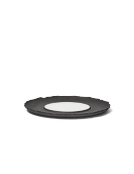 Assiette plate en porcelaine Limits COMAS