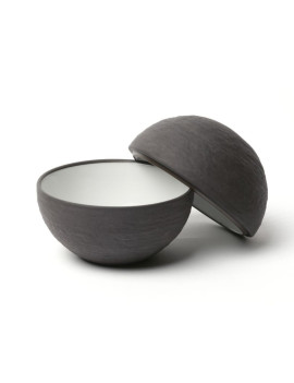 Assiette sphérique LIMITS BLACK