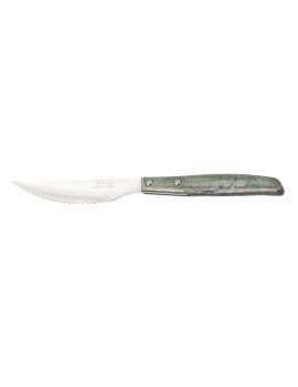 Couteau à steak bois de peuplier bleuté cranté 110 mm ARCOS