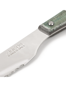 Couteau à steak bois de peuplier bleuté cranté 110 mm ARCOS