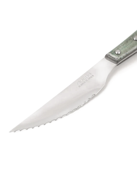 Couteau à steak bois de peuplier bleuté cranté 110 mm ARCOS