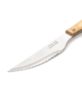 Couteau à steak bois de peuplier sable cranté 110 mm ARCOS
