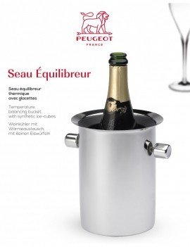 Seau à champagne équilibreur seau équilibreur thermique avec glacettes 19 cm - Peugeot