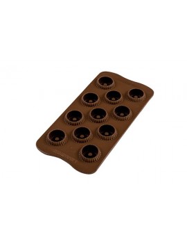 Moule silicone pour 15 créations Choco Crown 3D Silikomart