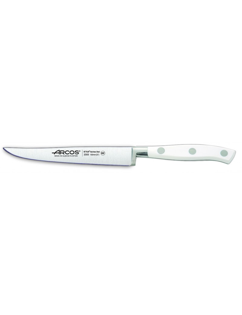 Couteau à steak blanc Riviera blanc 130mm de la marque Deglon