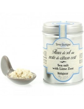 Fleur de sel aux zestes de citron vert 90 g TERRE EXOTIQUE