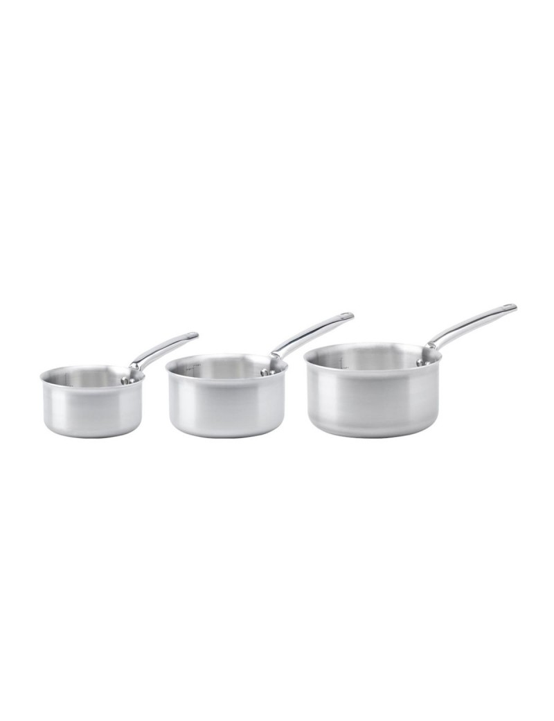 Lot de 3 casseroles tout inox Alchimy 16 à 20 cm DE BUYER INDUSTRIES