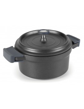 Cocotte ronde avec couvercle en fonte d'aluminium LACOR