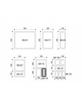 Bac GN Gastro 1/4 Inox LACOR