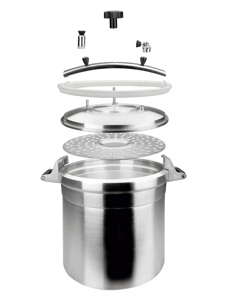 Cocotte Minute 30 Litres En Aluminium - Royal Swiss - Ronde - Neuf