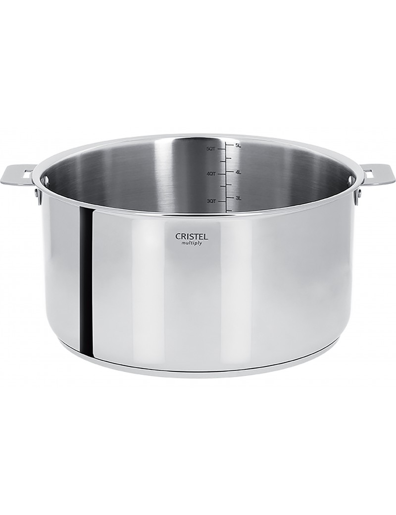 Faitout tout inox Casteline amovible CRISTEL