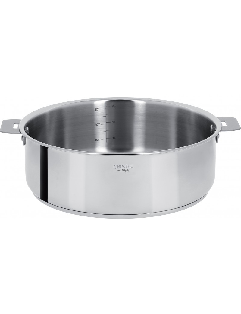 Sauteuse tout inox Casteline amovible CRISTEL Sauteuse tout inox Casteline amovible CRISTEL
