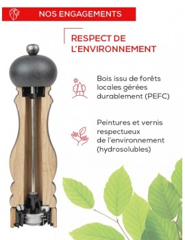 Moulin à poivre - Paris bois naturel PEUGEOT SAVEURS
