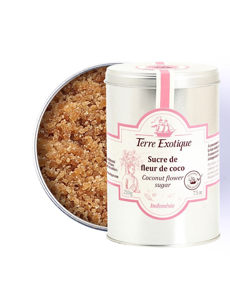Sucre de fleur de coco 210 g TERRE EXOTIQUE Sucre de fleur de coco 210 g TERRE EXOTIQUE