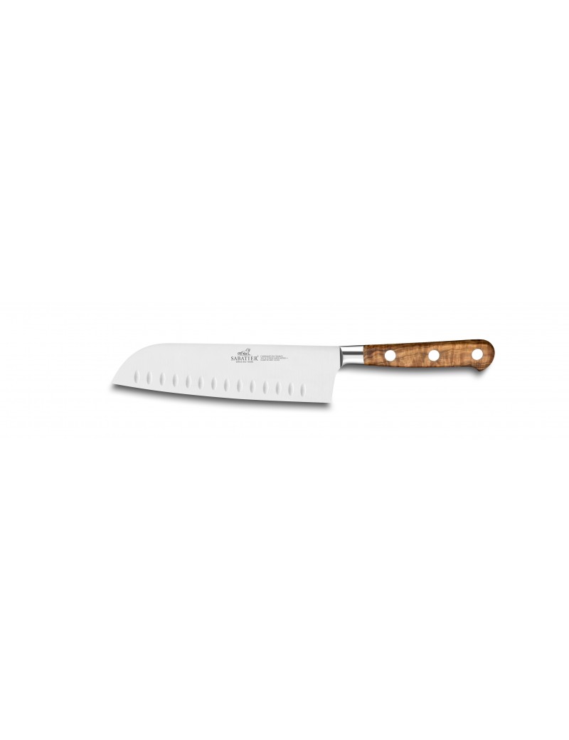 Couteau Santoku alvéolée Idéal Provençao 18 cm SABATIER