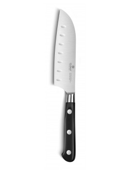 Couteau Mini Santoku alvéolée 13 cm IDEAL avec rivets inox Sabatier® SABATIER