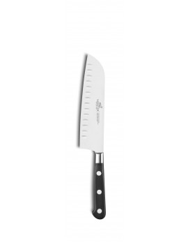 Couteau Santoku alvéolée 18 cm IDEAL avec rivets inox Sabatier® SABATIER
