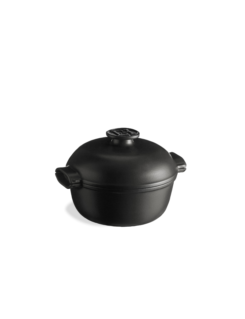 Cocotte légère ovale en fonte d'aluminium 32 cm 6,5 L coloris noir