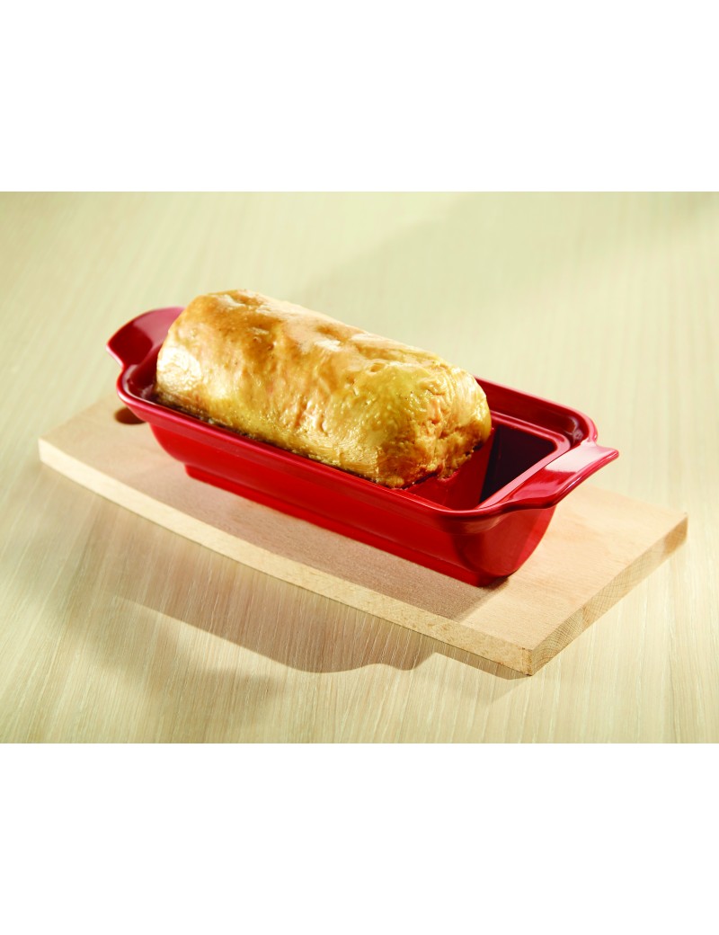 Terrine foie gras médaillon en céramique Emile Henry Couleur Rouge