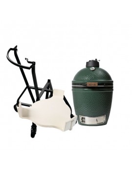 Kamado MEDIUM - Pack Start avec chariot à roulettes BIG GREEN EGG