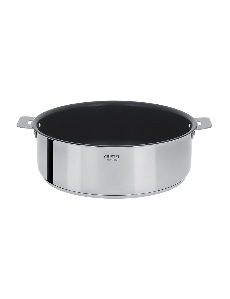 Sauteuse à queue, bord droit Ø 28 cm - Alchimy - L'Inox Cuisson