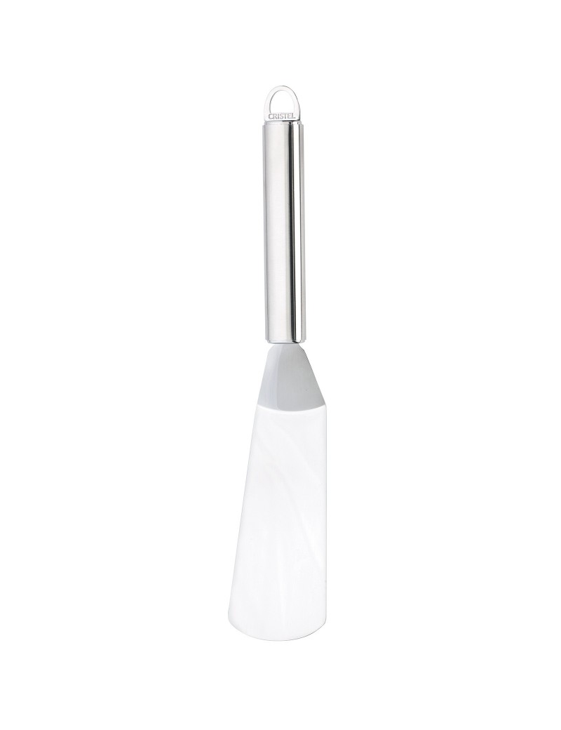 Spatule coudée large  inox - gamme POC CRISTEL