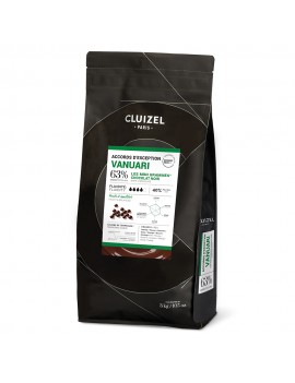Chocolat noir de couverture Grands Accords Vanuari 63% MICHEL CLUIZEL