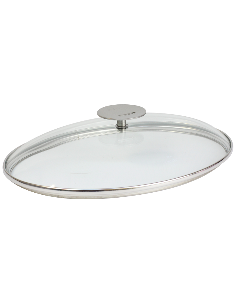 Couvercle ovale bombé en verre Mutine CRISTEL