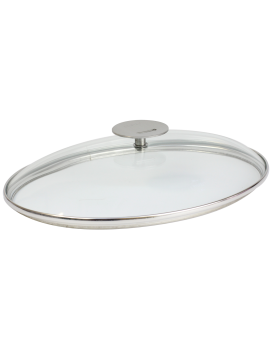 Couvercle ovale bombé en verre Mutine CRISTEL