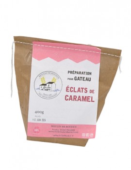 Préparation pour cake aux éclats de caramel 400g LE MOULIN DE ROUDUN