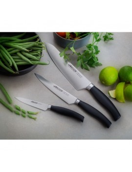 Coffret 3 couteaux Clara : Office 10 cm - Cuisine 15 cm - Cuisine 20 cm + ciseaux offerts ARCOS