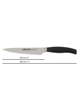 Coffret 3 couteaux Clara : Office 10 cm - Cuisine 15 cm - Cuisine 20 cm + ciseaux offerts ARCOS