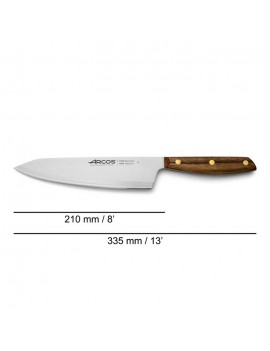 Coffret 3 couteaux Nordika : Office 10 cm - Cuisine 15 cm - Cuisine 20 cm ARCOS