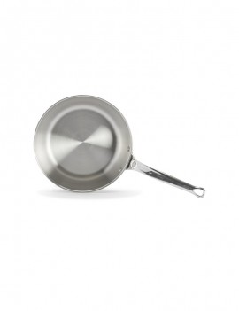 Sauteuse Milady 24 cm bombée avec queue en fonte d'inox DE BUYER INDUSTRIES