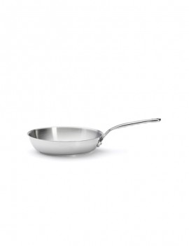 Poele à frire tout inox Milady avec queue en fonte d'inox DE BUYER INDUSTRIES