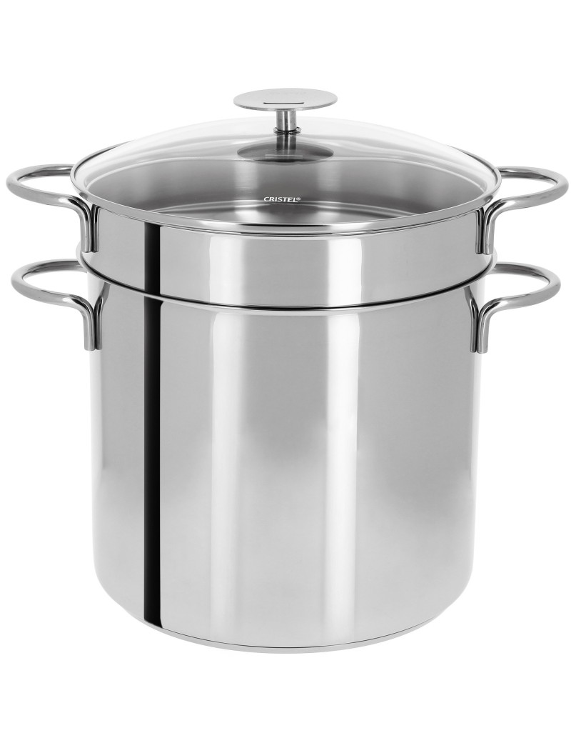 Ensemble cuit pates tout inox 22 cm Mutine CRISTEL Ensemble cuit pates tout inox 22 cm Mutine CRISTEL