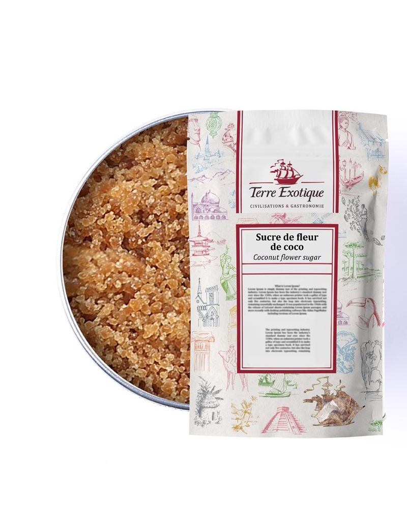 Sucre de fleur de coco Vrac TERRE EXOTIQUE Sucre de fleur de coco Vrac TERRE EXOTIQUE