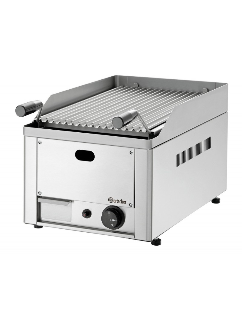 Grill pierre lave gaz 40,L330,AT BARTSCHER