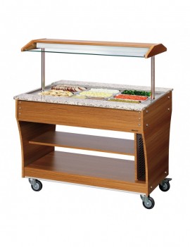 Chariot buffet, chaud, 3x 1/1GN BARTSCHER