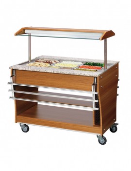 Chariot buffet, chaud, 3x 1/1GN BARTSCHER