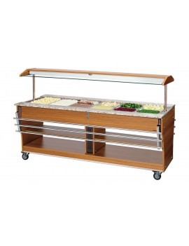 Chariot buffet, chaud, 6x1/1GN BARTSCHER