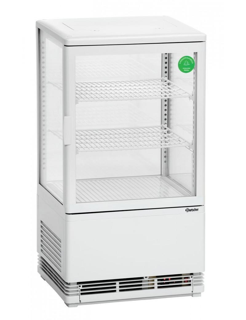 Mini vitrine réfrigérée 58L, blanche BARTSCHER Mini vitrine réfrigérée 58L, blanche BARTSCHER
