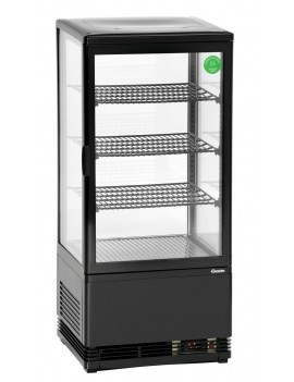 Mini vitrine réfrigérée 78 L, noire BARTSCHER