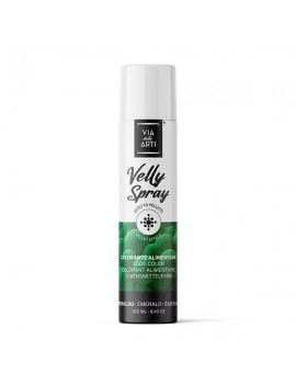 Colorant Vert émeraude spray Velly effet velours 250ml VIA DELLE ARTI