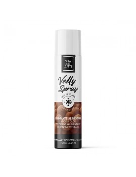 Colorant Caramel spray Velly effet velours 250ml Azo Free VIA DELLE ARTI