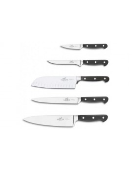 Trousse de 5 couteaux professionnels Pluton Brodée SABATIER® SABATIER