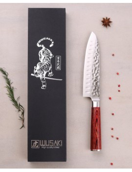 Couteau Wusaki Pakka X50 Santoku 17cm WUSAKI