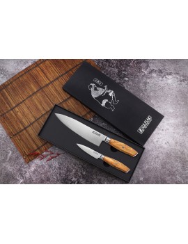 Coffret de couteaux Wusaki Fujiko 10CR 2 pièces - Chef  20 cm + Office 10 cm WUSAKI