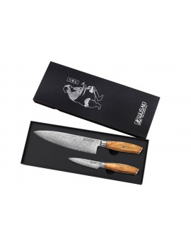Coffret de couteaux Wusaki Fujiko 10CR 2 pièces - Chef  20 cm + Office 10 cm WUSAKI