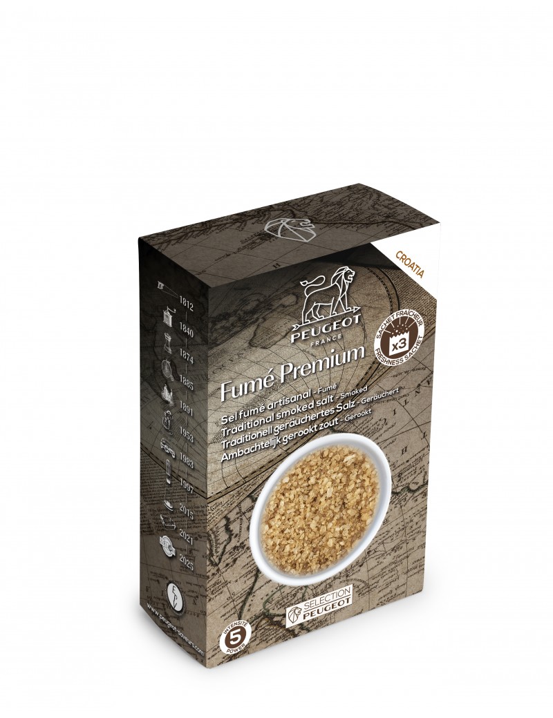 Sel fumé artisanal de Croatie - 150 g - 3 sachets PEUGEOT SAVEURS
